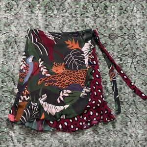 FARM rio for anthropology wrap skirt